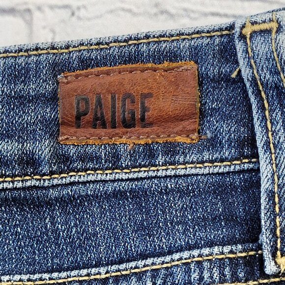 Paige woman’s Denim Jimmy Jimmy shorts blue size 27 - Picture 11 of 13
